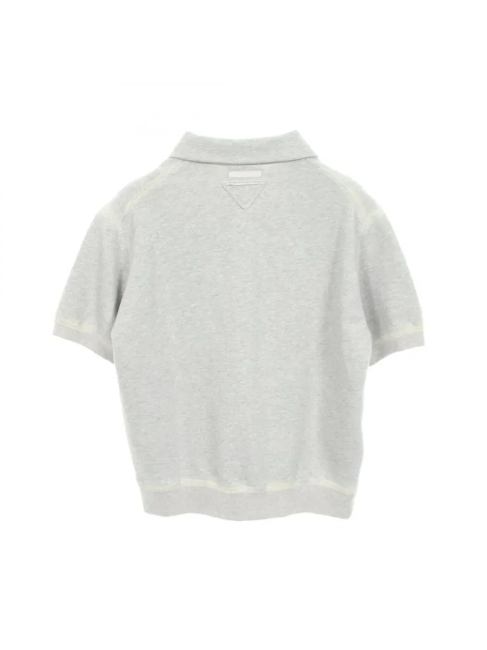 Prada Polo Shirt Cotton Fleece Press Vintage Wash Sweat